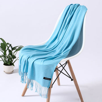 Klassisk sjal - blå